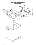 TOP AND CABINET, LIT/OPTIONAL Diagram and Parts List for LSR5233AN0  Whirlpool Washer