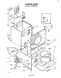 SECTION Diagram and Parts List for LE5800XPW0  Whirlpool Dryer