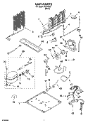 UNIT PARTS Diagram and Parts List for IKT195302  Inglis Refrigerator