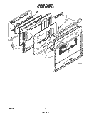 DOOR Diagram and Parts List for RS670PXK0  Whirlpool Range
