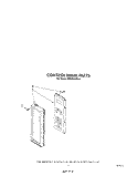 CONTROL PANEL Diagram and Parts List for MW8550XS4  Whirlpool Microwave