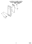 CONTROL PANEL, LIT/OPTIONAL Diagram and Parts List for KCMS122YBL0  KitchenAid Microwave