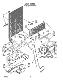UNIT Diagram and Parts List for ET18PKXSW04  Whirlpool Refrigerator