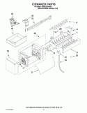 ICEMAKER PARTS Diagram and Parts List for KBRS20EVMS6  KitchenAid Refrigerator