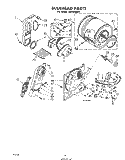 SECTION Diagram and Parts List for LHE9800W1  Whirlpool Dryer