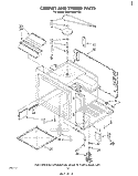 CABINET AND STIRRER Diagram and Parts List for RM978BXPW0  Whirlpool Microwave Oven Combo
