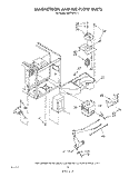 MAGNETRON AND AIRFLOW Diagram and Parts List for RM778PXT1  Whirlpool Microwave Oven Combo
