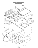 OVEN LINER Diagram and Parts List for KGBS145SBL0  KitchenAid Wall Oven
