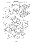 SHELF , LIT/OPTIONAL Diagram and Parts List for ET22DKXVM00  Whirlpool Refrigerator