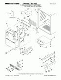 CABINET PARTS Diagram and Parts List for KUWS24RSBS03  KitchenAid Wine and Beverage Cooler