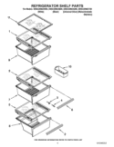 REFRIGERATOR SHELF PARTS Diagram and Parts List for 3WSC20N4XB00  Whirlpool Refrigerator