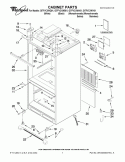 CABINET PARTS Diagram and Parts List for GI7FVCXWY01  Whirlpool Refrigerator