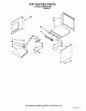 TOP VENTING PARTS Diagram and Parts List for KEMS378SSS03  KitchenAid Microwave Oven Combo