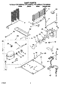 UNIT PARTS Diagram and Parts List for KTRC19MMSS00  KitchenAid Refrigerator