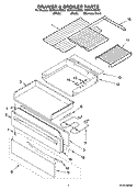 DRAWER & BROILER PARTS Diagram and Parts List for GERC4120SB2  Whirlpool Range