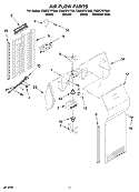 AIR FLOW PARTS Diagram and Parts List for CS22CFXTQ00  Crosley Refrigerator