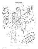 DOOR Diagram and Parts List for DU8700XT5  Whirlpool Dishwasher