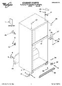 Part Location Diagram of 2225762 Whirlpool Service & Wiring Sheet