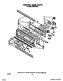 CONTROL PANEL, LIT/OPTIONAL Diagram and Parts List for KEBS276WBL2  KitchenAid Wall Oven