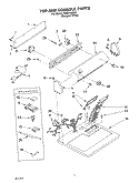 SECTION Diagram and Parts List for TEDS740JQ0  Estate Dryer