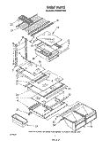 SHELF Diagram and Parts List for ET20GKXTG00  Whirlpool Refrigerator