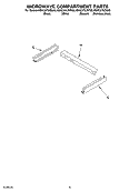 MICROWAVE COMPARTMENT PARTS Diagram and Parts List for KEHC379JSS05  KitchenAid Microwave Oven Combo