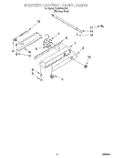 FREEZER CONTROL PANEL Diagram and Parts List for KSSP48QJS00  KitchenAid Refrigerator