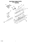 Part Location Diagram of 2257519 Whirlpool OVERLAY