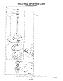 BRAKE AND DRIVE TUBE Diagram and Parts List for KAWE550VAL0  KitchenAid Washer