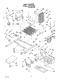 UNIT Diagram and Parts List for GD5THGXKS00  Whirlpool Refrigerator