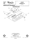 CONSOLE Diagram and Parts List for DU8300XT0  Whirlpool Dishwasher