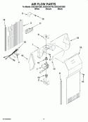 AIR FLOW PARTS Diagram and Parts List for ED5CHQXVB00  Whirlpool Refrigerator