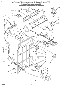 CONTROLS AND REAR PANEL Diagram and Parts List for LSR6132DZ0  Whirlpool Washer