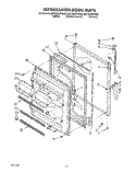 REFRIGERATOR DOOR, LIT / OPTIONAL Diagram and Parts List for 8ET18ZKXYG00  Whirlpool Refrigerator