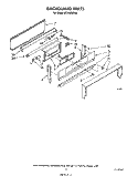 BACKGUARD Diagram and Parts List for SF315ESRW0  Whirlpool Range
