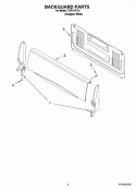 BACKGUARD PARTS Diagram and Parts List for TGP310TQ1  Estate Range