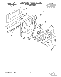 CONTROL PANEL Diagram and Parts List for SF367PEYQ6  Whirlpool Range
