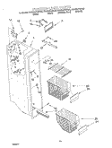 FREEZER LINER Diagram and Parts List for KSRB22FHBL03  KitchenAid Refrigerator
