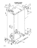 CABINET Diagram and Parts List for KSSS42DWX00  KitchenAid Refrigerator