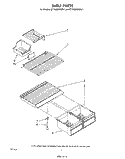 SHELF Diagram and Parts List for ET18JMXRWR1  Whirlpool Refrigerator