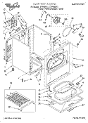 SECTION Diagram and Parts List for LET7848DZ1  Whirlpool Dryer