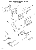 AIR FLOW AND CONTROL PARTS Diagram and Parts List for ACQ082PR1  Whirlpool Air Conditioner