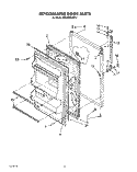 REFRIGERATOR DOOR, LIT / OPTIONAL Diagram and Parts List for RT14CKXVW11  Roper Refrigerator