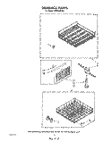 DISHRACK Diagram and Parts List for DP8700XTN0  Whirlpool Dishwasher