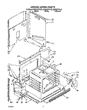 LOWER OVEN Diagram and Parts List for KEBS207YWH0  KitchenAid Wall Oven