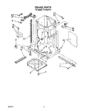 FRAME Diagram and Parts List for TC4700XYP2  Whirlpool Trash Compactor