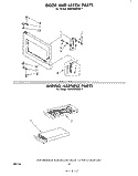 DOOR AND LATCH , WIRING HARNESS Diagram and Parts List for MW3000XM1  Whirlpool Microwave