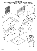 UNIT PARTS Diagram and Parts List for GR9SHKXKT03  Whirlpool Refrigerator