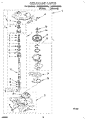 GEARCASE Diagram and Parts List for LLN8244BN0  Whirlpool Washer