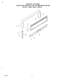 BACKGUARD Diagram and Parts List for 1444W1A  Roper Range